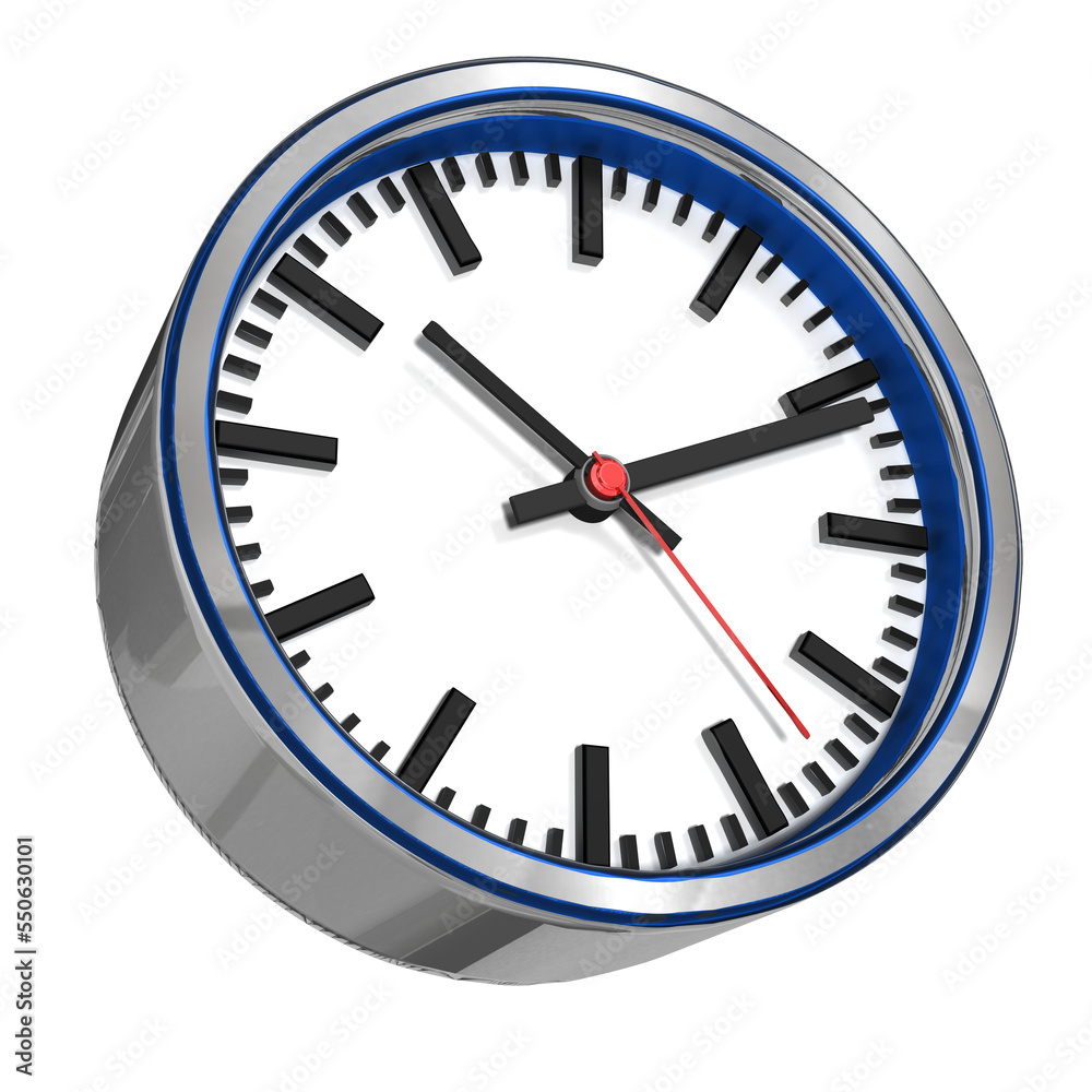 3d Straßen Uhr glänzend, verchromt mit Ziffernblatt, Stundenzeiger, Minutenzeiger und Sekundenzeiger , freigestellt 3d Straßen Uhr glänzend, verchromt mit Ziffernblatt, Stundenzeiger, Minutenzeiger und Sekundenzeiger , freigestellt