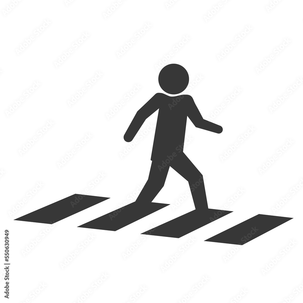 Crosswalk concept icon stock illustration Crosswalk concept icon stock illustration