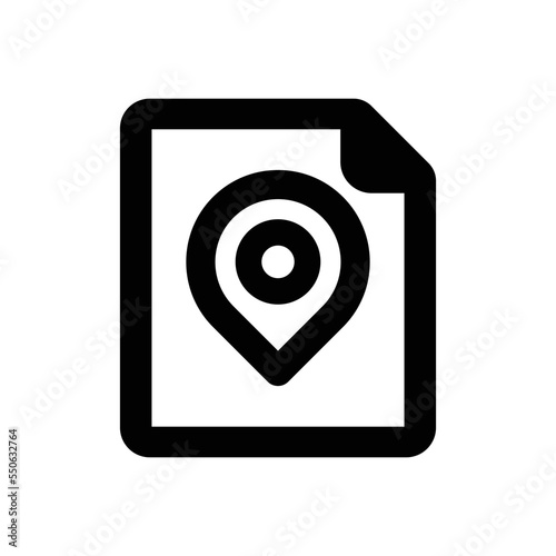 Wallpaper Mural File Location icon - vector illustration . File, Document, Location, Map, Marker, Navigation, Pin, Address, paper, sheet, line, outline, icons . Torontodigital.ca