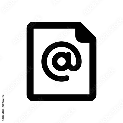 Free Download Email icon - vector illustration . Email, Mail, @, File, Document, Letter, Post, Contact, message, address, line, outline, icons . - GFXLoad