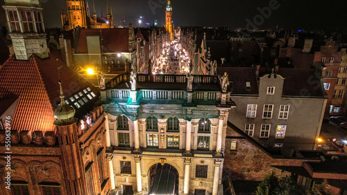 Beautiful night Gdansk. Old town. © Dzianis