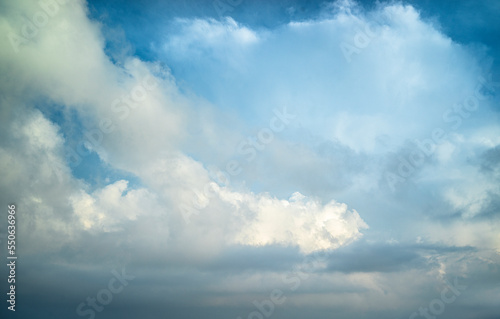 aerial view of cloudy horizon © oz