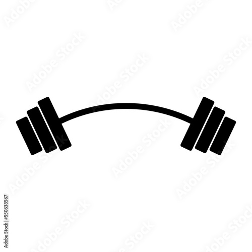 barbell icon vector logo template