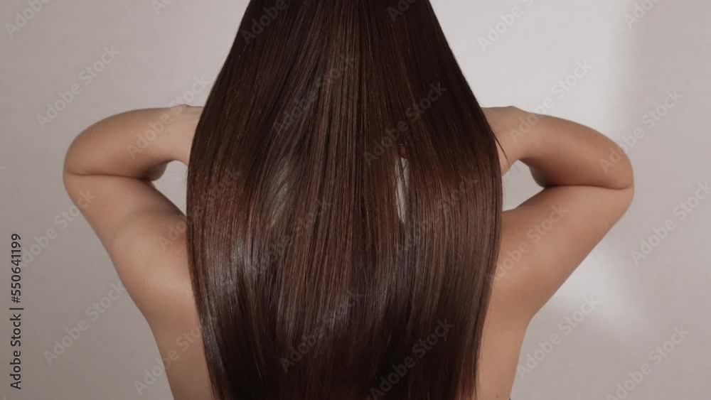 Woman showing her beautiful hair