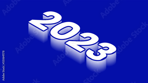 2023 Typography Design (Type Fading into background)