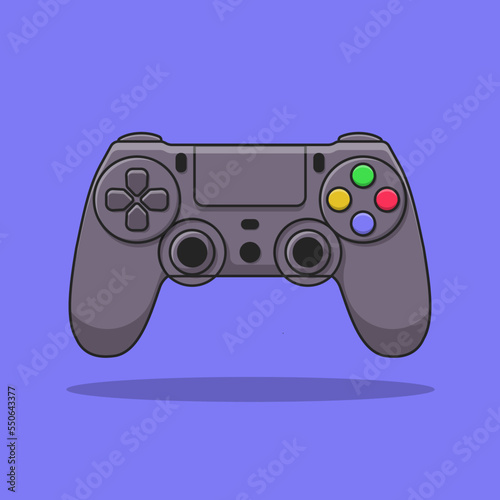 Joystick game cartoon vector icon illustration. Gaming icon isolated flat