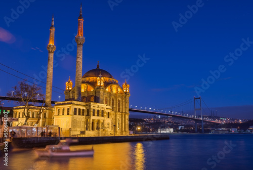 Mosque Ortokoy in Istanbul, Turkey.