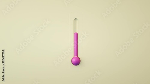thermometer showing a rise in temperature