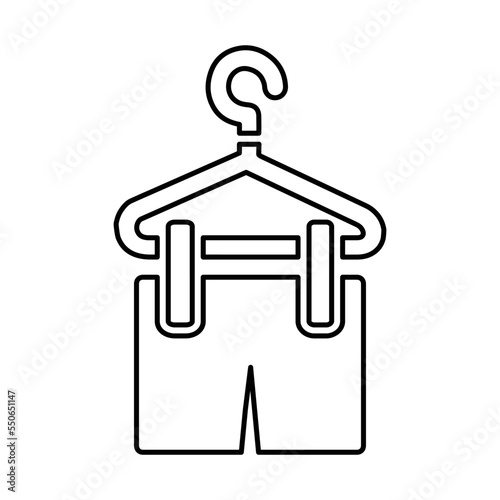Hanging Pant Icon in Line Style