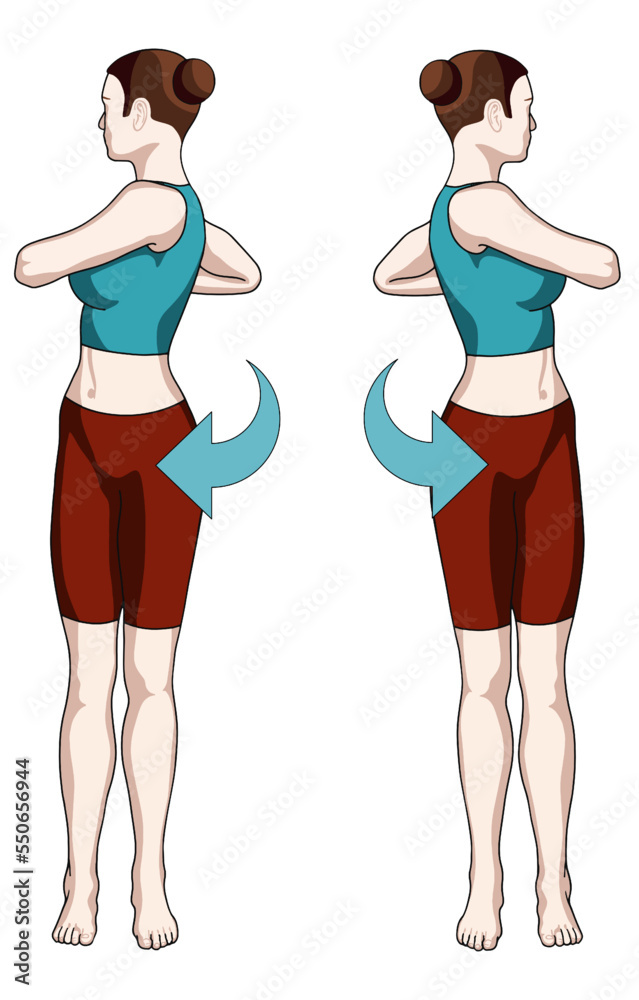 Fat burn exercise vector illustration. Exercise 13 Fat burn exercise vector illustration. Exercise 13