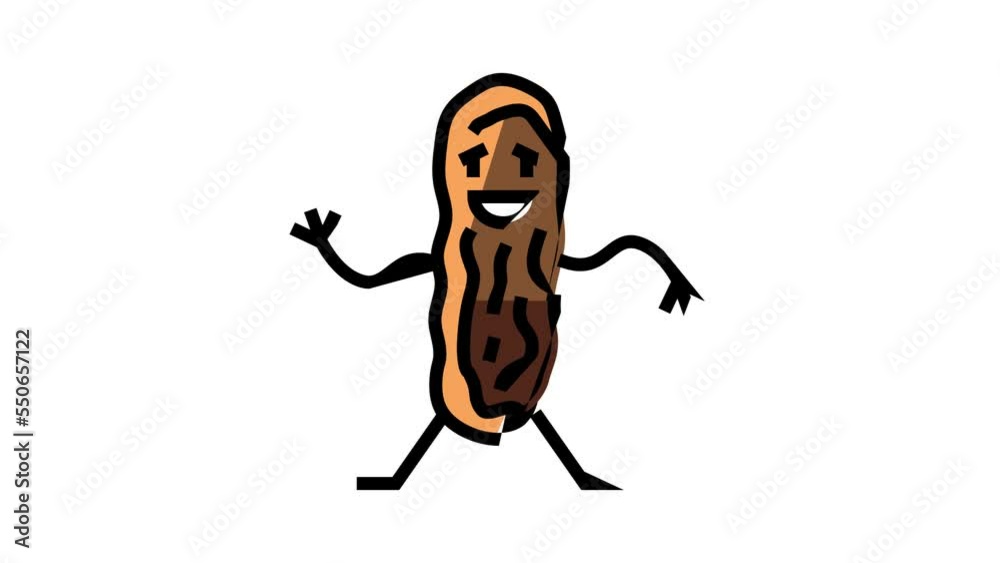 eclair dessert character color icon animation eclair dessert character color icon animation