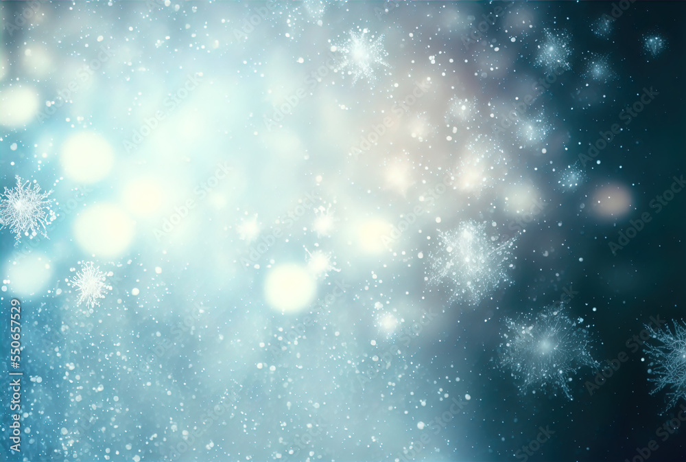 Blurry background of snowflakes with bokeh. Perfect for cards, posters and more. Blurry background of snowflakes with bokeh. Perfect for cards, posters and more.