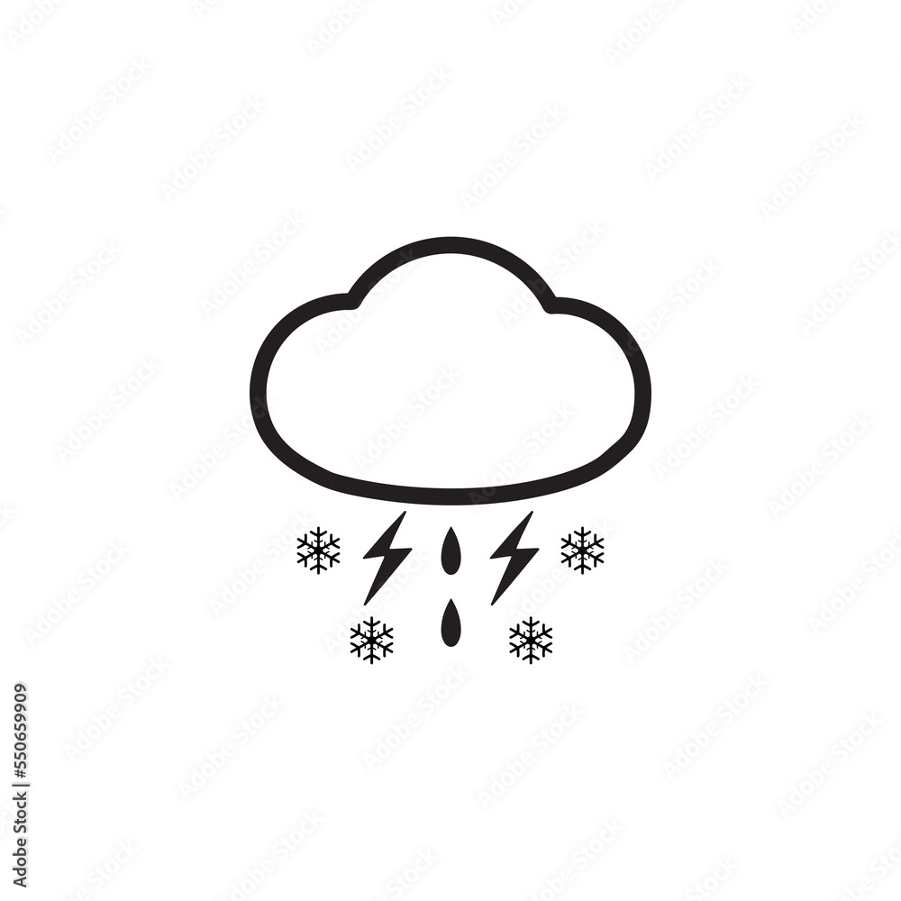 Modern weather icons. Flat vector illustration for Web, print, and Mobile App Modern weather icons. Flat vector illustration for Web, print, and Mobile App