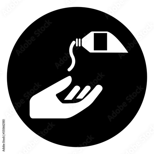 Use Barrier Cream Symbol Sign,Vector Illustration, Isolated On White Background Label. EPS10