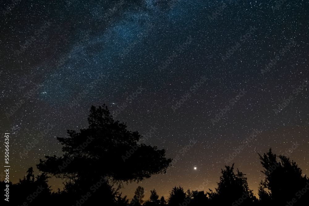 Starry sky, Milky Way, Andromeda galaxy, seen from Earth. Starry sky, Milky Way, Andromeda galaxy, seen from Earth.