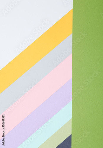 Creative background from sheets of colored paper