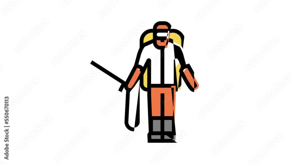sprayer man color icon animation sprayer man color icon animation