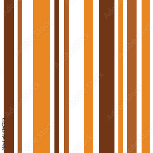 Seamless vector pattern stripe balance stripe patterns cute vertical golden brown color tone stripes different size layout symmetric. use in wallpaper,carpet,clothing,curtain.
