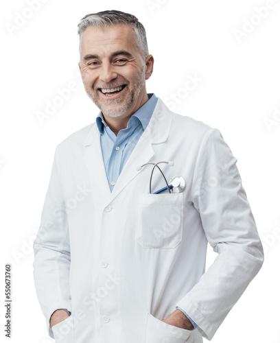 Cheerful doctor posing photo