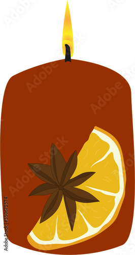 candle orange