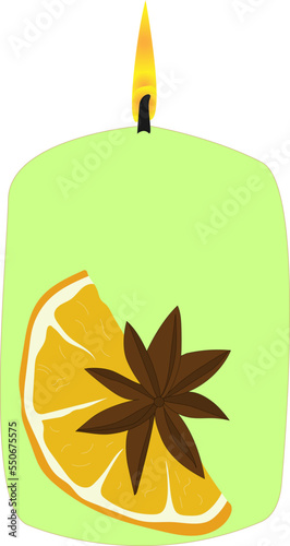 candle orange