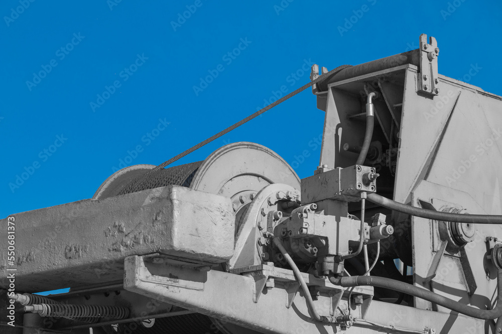 Lifting crane steel heavy winch pull rope lift industrial cable load hoist sling industry Lifting crane steel heavy winch pull rope lift industrial cable load hoist sling industry