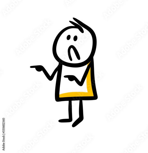 A disgruntled man shows his fingers on his hands.