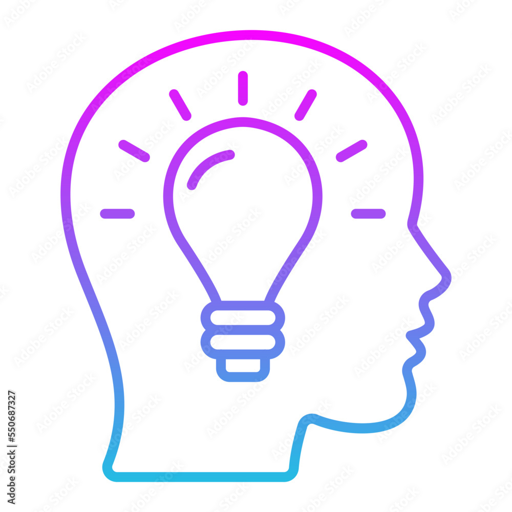 Fototapeta premium Idea Line Gradient Icon