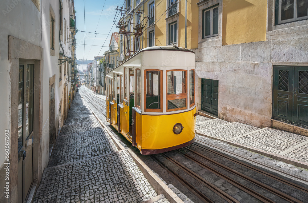 Bica Funicular (Elevador da Bica) - Lisbon, Portugal