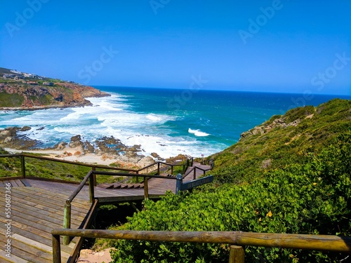 фотографія Landscape view of a beautiful bay at Pinnacle Point in South Africa