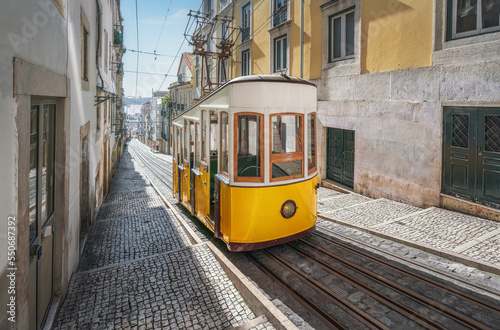 Bica Funicular (Elevador da Bica) - Lisbon, Portugal photo