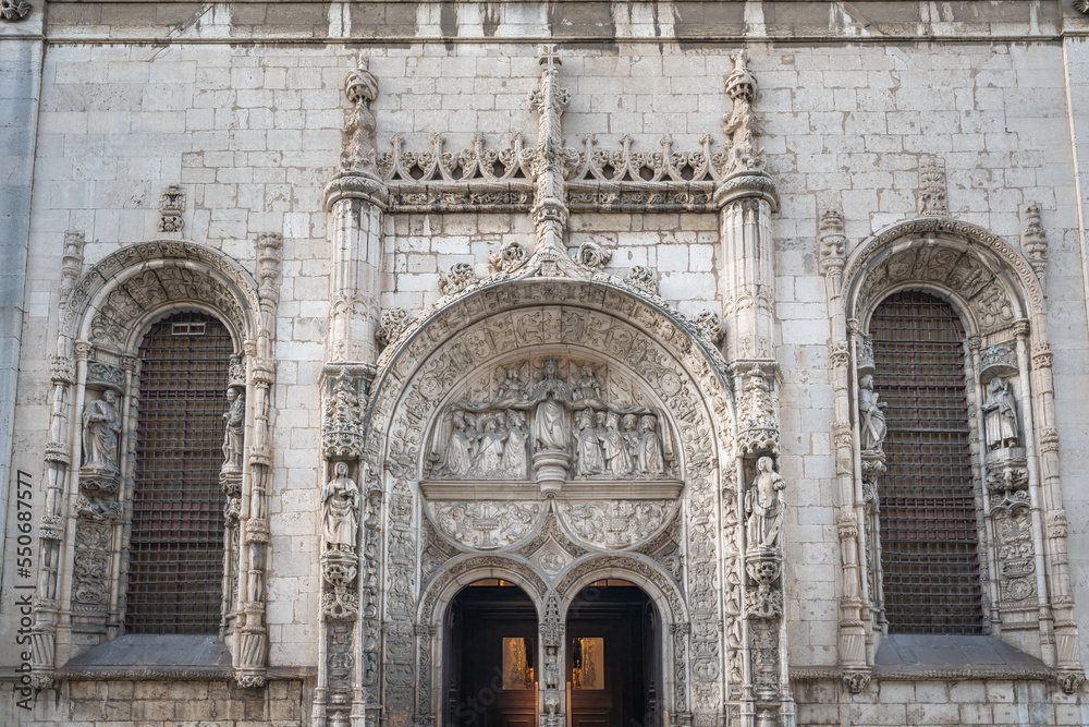 Manueline Style Portal of Church of Nossa Senhora da Conceicao Velha - Lisbon, Portugal