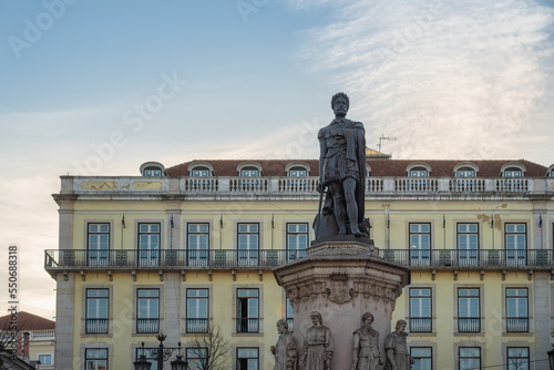 Camoes Monument at Praca Luis de Camoes Square - Lisbon, Portugal