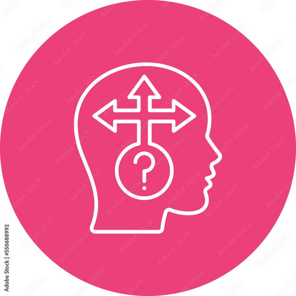 Decision Making Multicolor Circle Line Inverted Icon Decision Making Multicolor Circle Line Inverted Icon