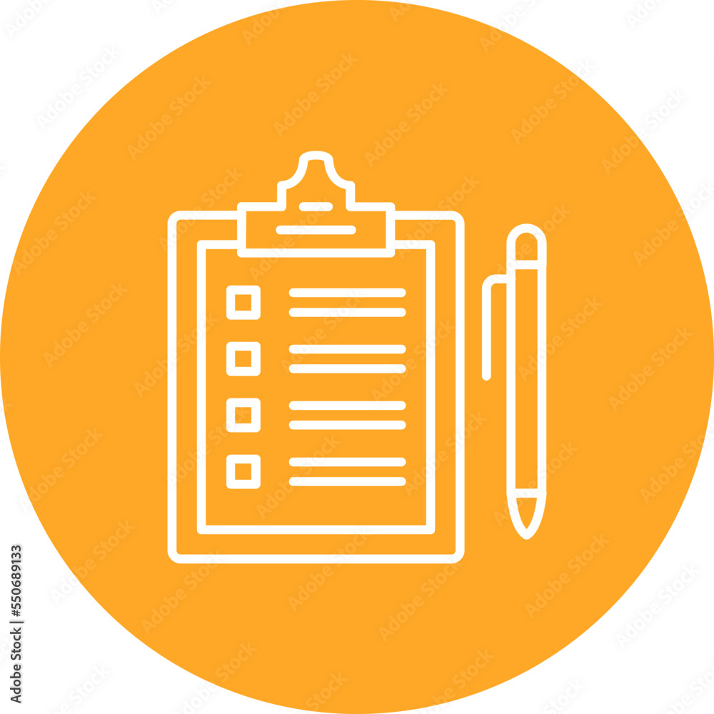 Agenda Multicolor Circle Line Inverted Icon Agenda Multicolor Circle Line Inverted Icon
