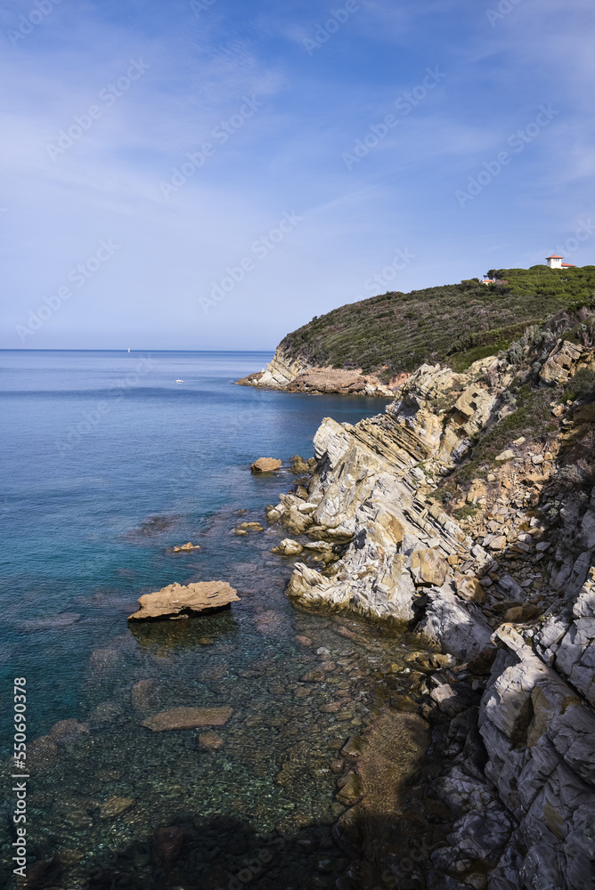 Toskanische Küste im  Herbst  bei Baratti
