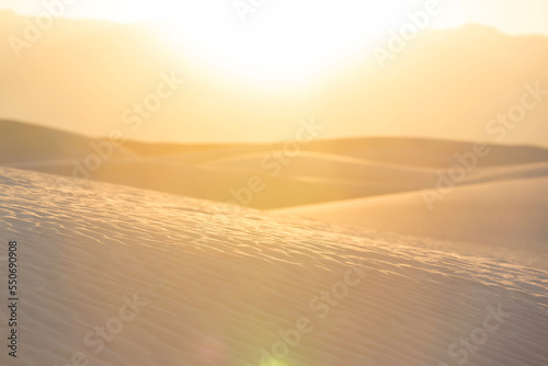 White sand dunes