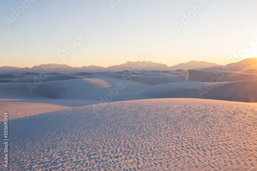 White sand dunes