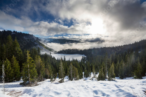 Wallpaper Mural Winter mountains Torontodigital.ca