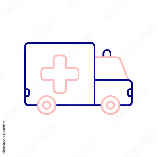 Ambulance Car Icon, Deal With Emergencies With an Ambulance.