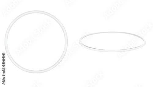 White hool hoop. vector illustration