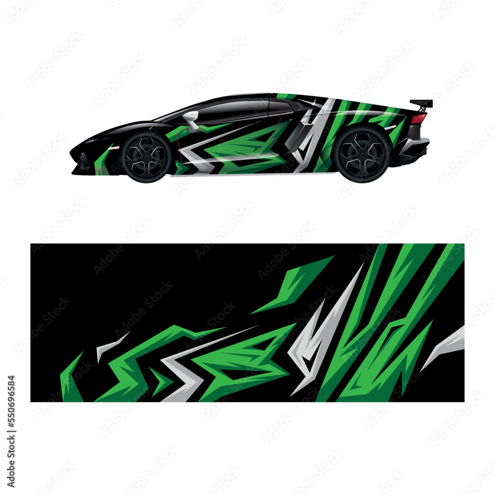 Car decal wrap design vector Car decal wrap design vector