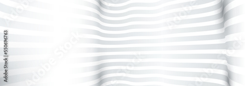 Abstract lines in 3D perspective vector monochrome background, dimensional illustration mockup.