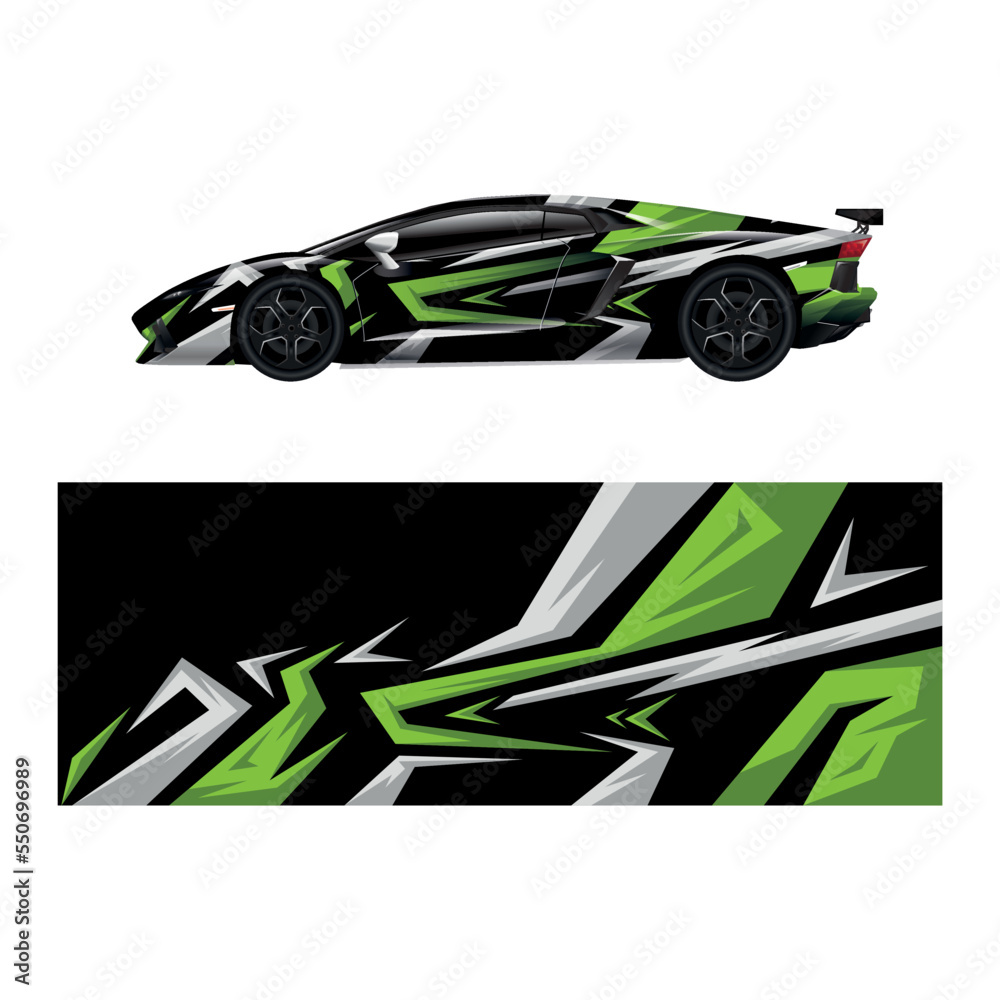 Car decal wrap design vector Car decal wrap design vector