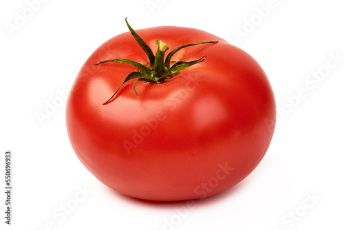 Plum tomatoes, Roma tomatoes, isolated on white background.