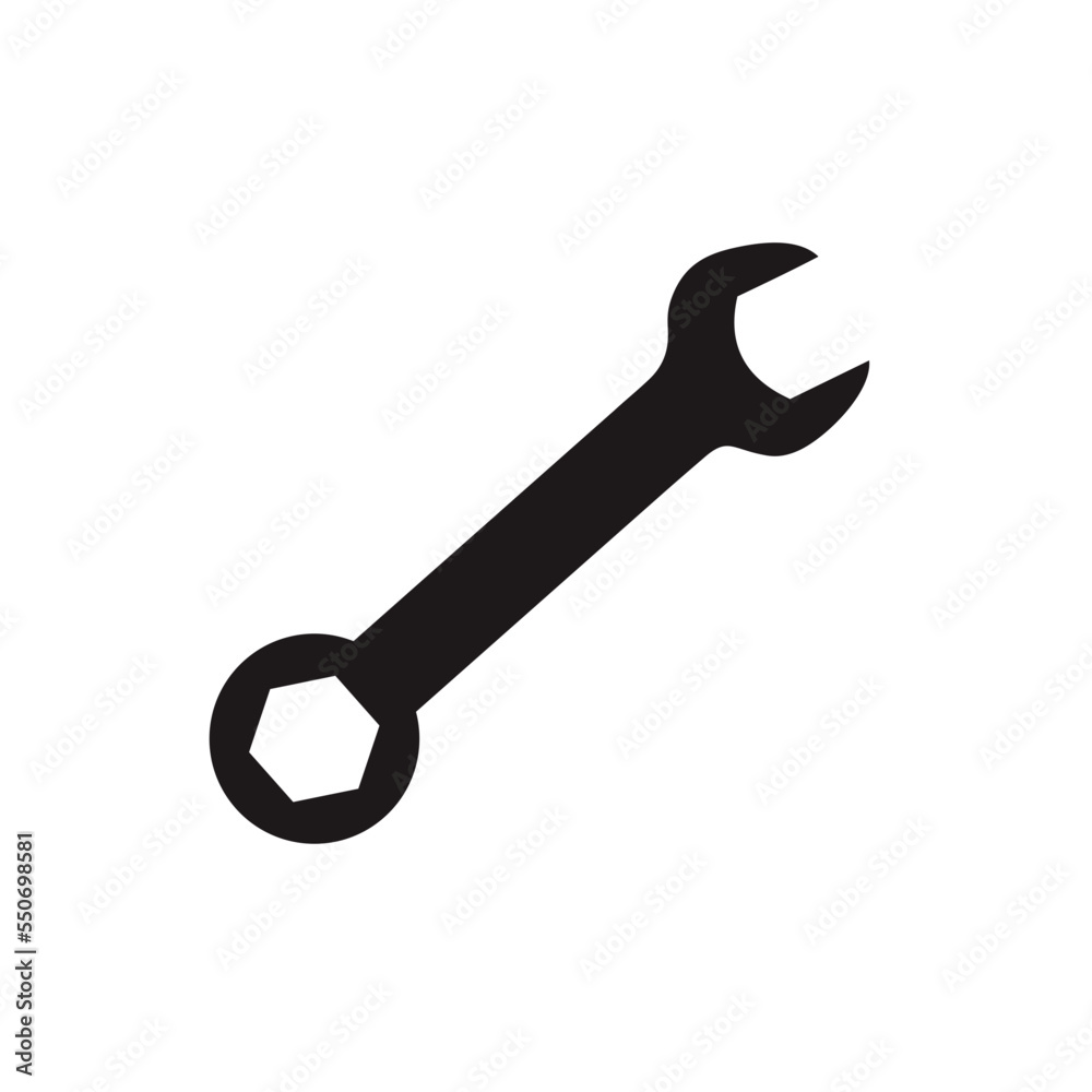 wrench flat style icon wrench flat style icon