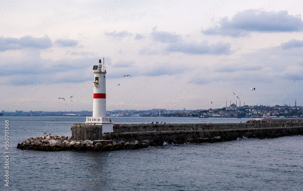 A lighthouse in the Bosphorus