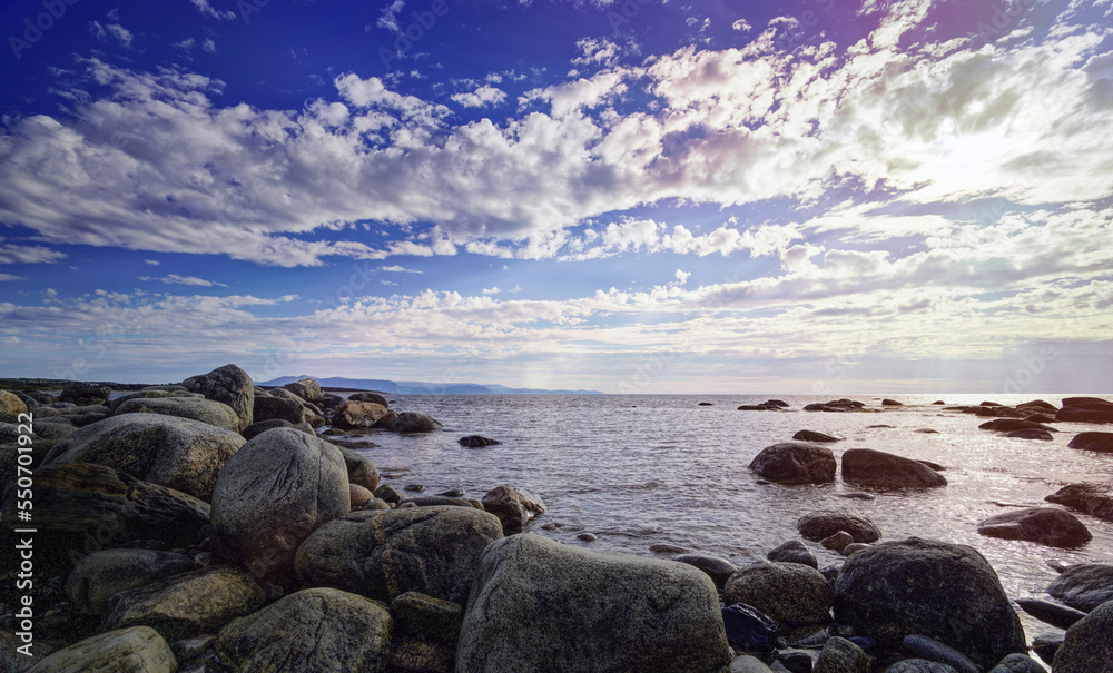 Ocean view on west side of Newfoundland, Gros Morne