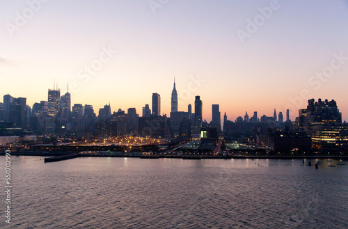New York Panorama Before Sunrise