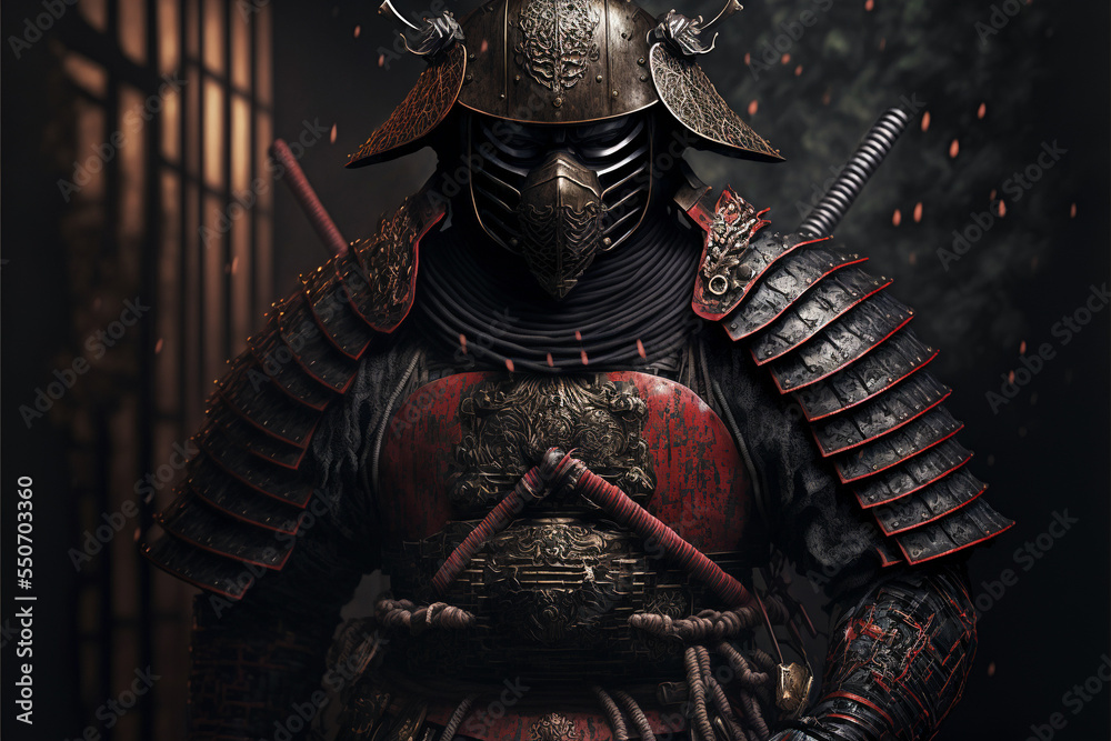 ancient samurai preparing for combat